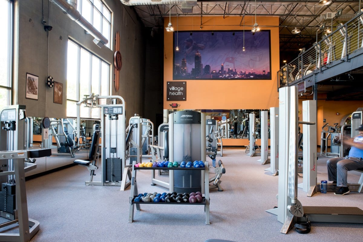 Modern gym equipment